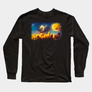 The city of Sun & Moon Long Sleeve T-Shirt